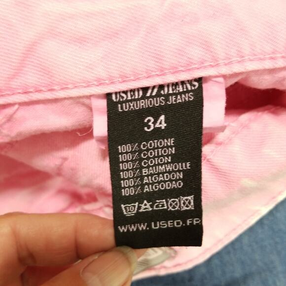 Used brand Jeans zippers denim crop pants 28 wst - Picture 8 of 8